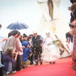 田んぼで結婚式