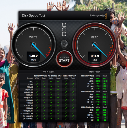 disc speed test mac pro